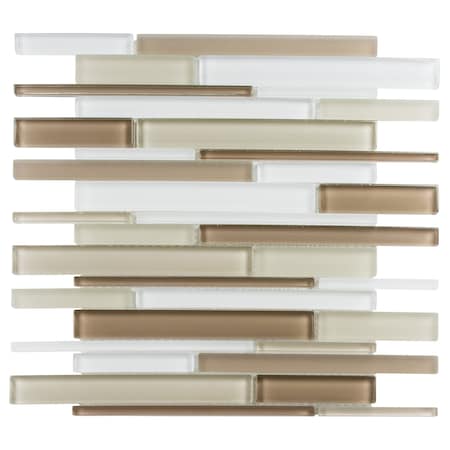 Andova Tiles Flashback Glass Brick Joint Mosaic Wall and Floor Tile Andova Tiles